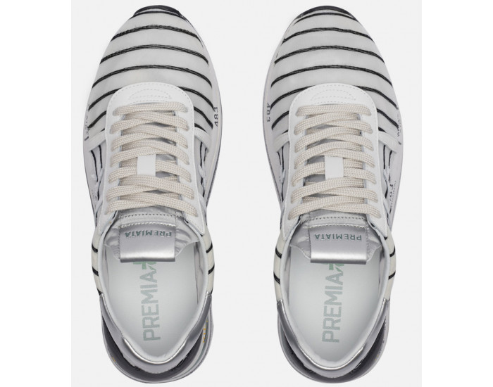 Premiata Beth 4627 белые полосатые