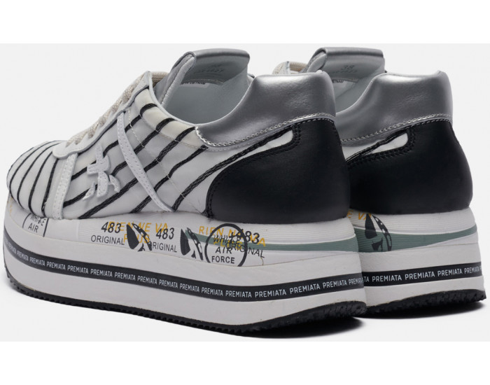 Premiata Beth 4627 белые полосатые