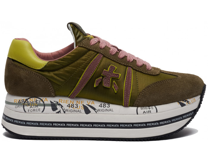 Premiata Beth 4917 зеленые с розовым