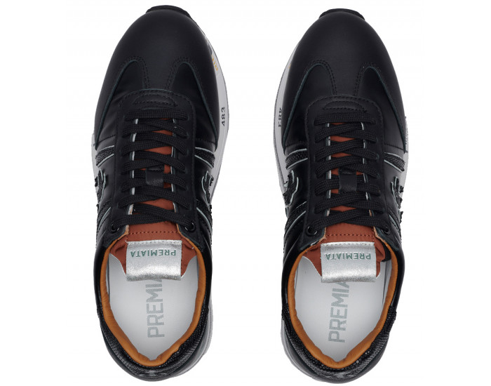 Premiata Beth 6045 черные кожаные