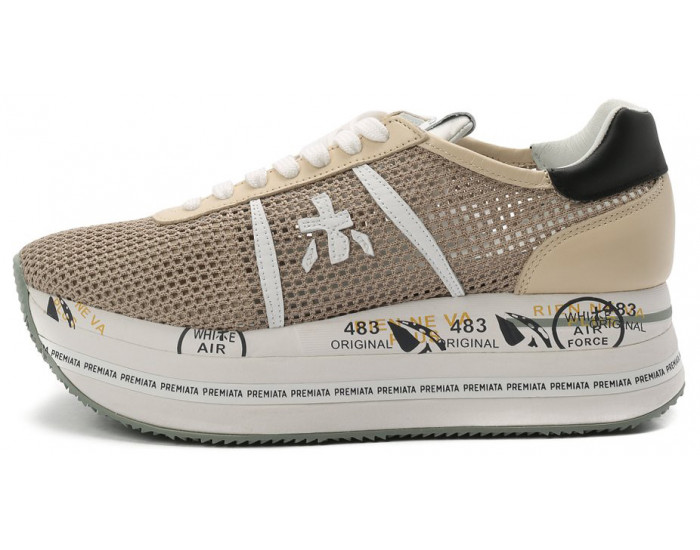 Premiata Beth 62934 бежевые комбинированные