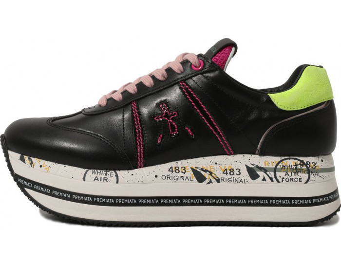 Premiata Beth Черные с розовым