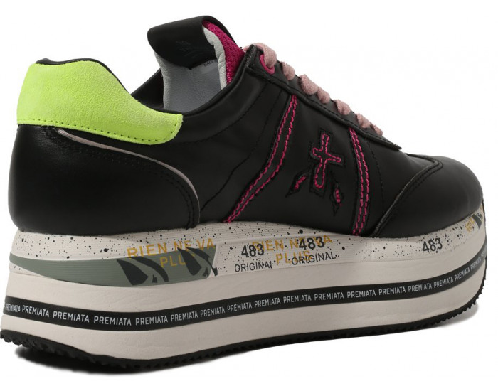 Premiata Beth Черные с розовым