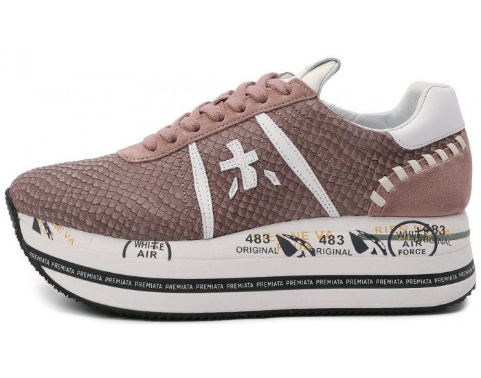 Premiata Beth комбинированные темно-розовые