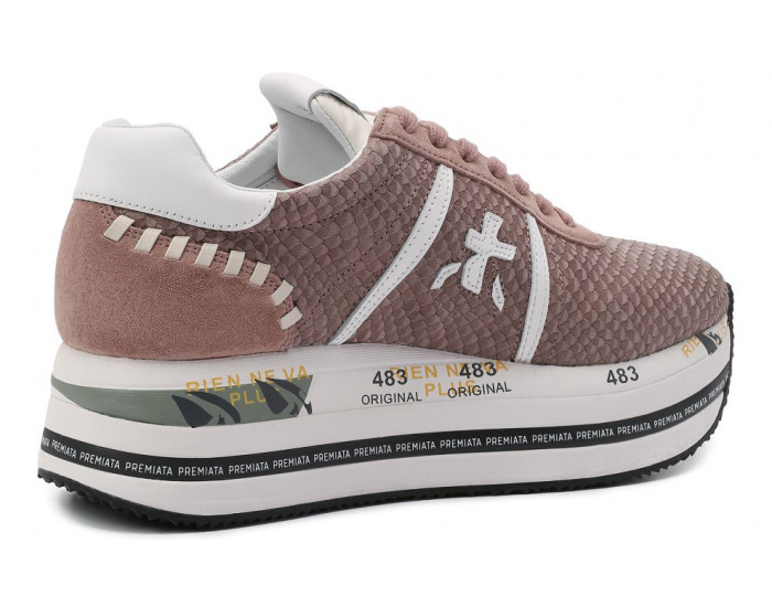 Premiata Beth комбинированные темно-розовые