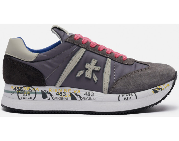 Premiata Conny 5201 серые с розовым