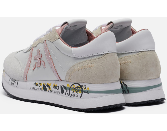 Premiata Conny 5203  серые с розовым