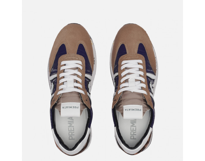 Premiata Conny 5496 синие с коричневым