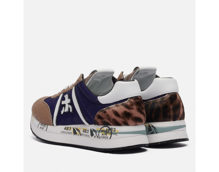 Premiata Conny 5496 синие с коричневым