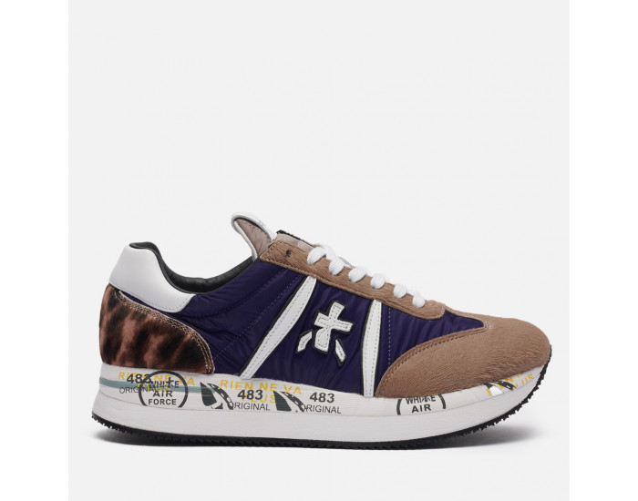 Premiata Conny 5496 синие с коричневым