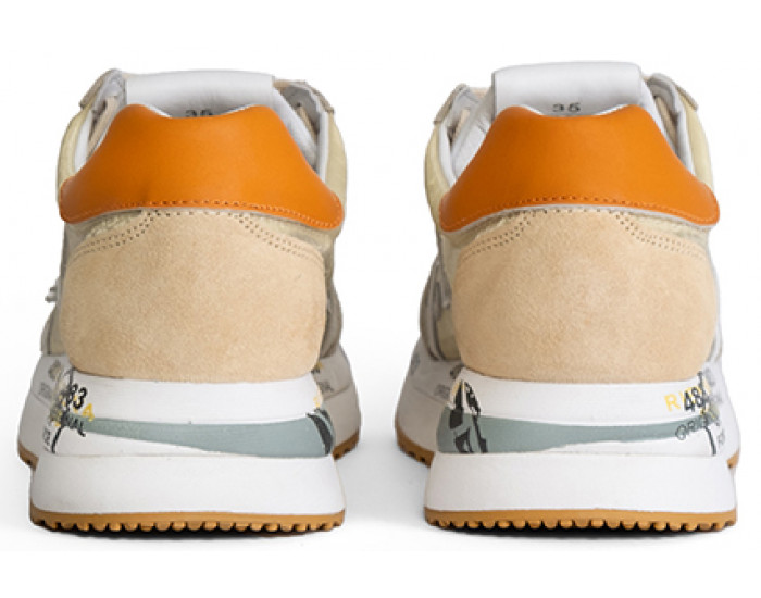 Premiata Conny 5612 серые с оранжевым