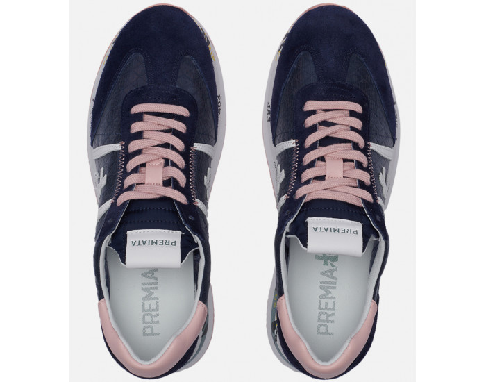 Premiata Conny 5613 синие с розовым