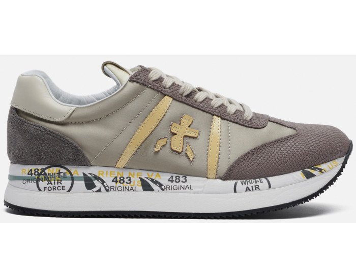 Кроссовки Premiata Conny 5950 кожаные бежевые