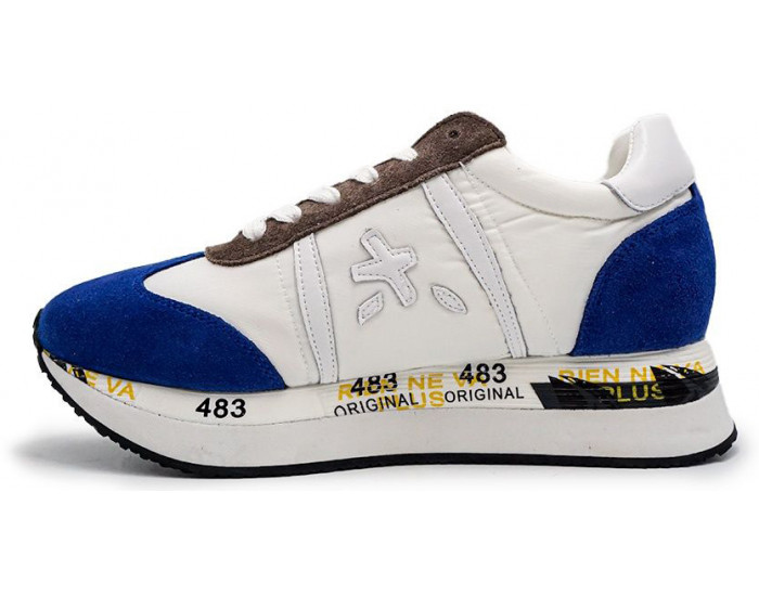 Кроссовки Premiata Conny Белые с синим