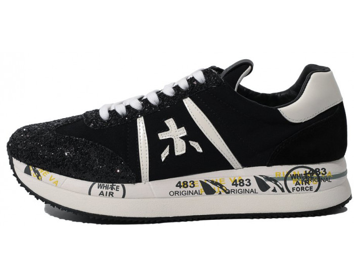 Кроссовки Premiata Conny Черные с белым