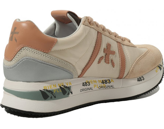 Кроссовки Premiata Conny Серые с бежевым