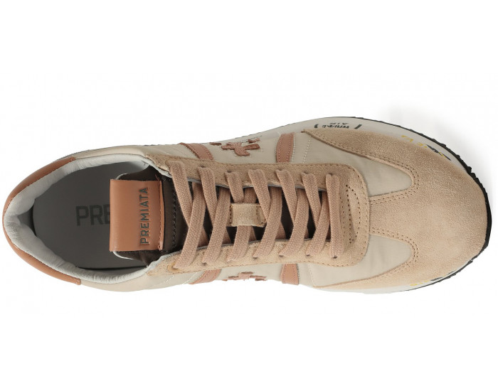 Кроссовки Premiata Conny Серые с бежевым