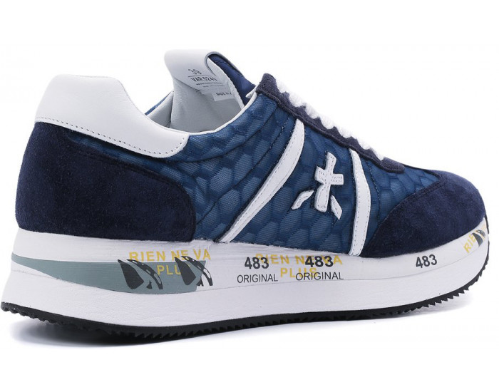 Premiata Conny синие комбинированные