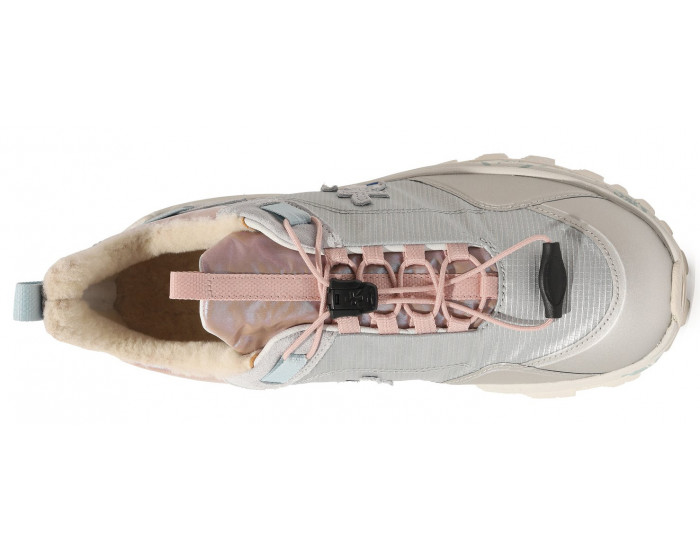 Кроссовки Premiata Cross-D серые с розовым женские с мехом