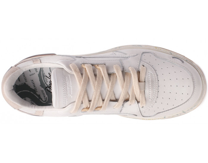 Premiata Drake 017 Белые с бежевым женские