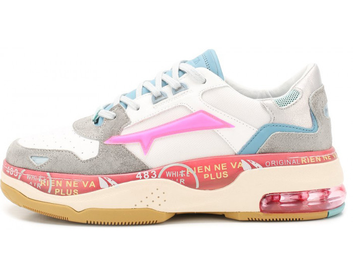 Premiata Drake 037 Белые с розовым