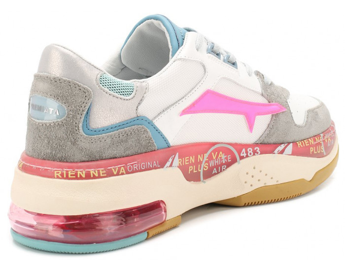 Premiata Drake 037 Белые с розовым