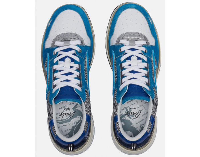 Premiata Drake 046 Голубые с серым