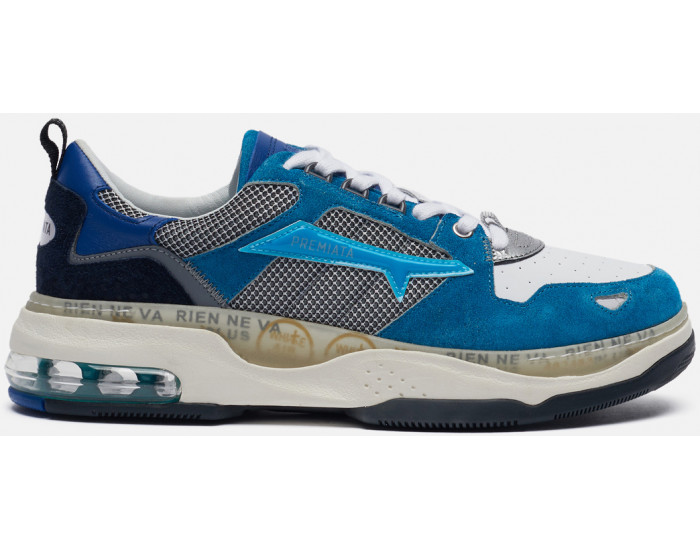 Premiata Drake 046 Голубые с серым