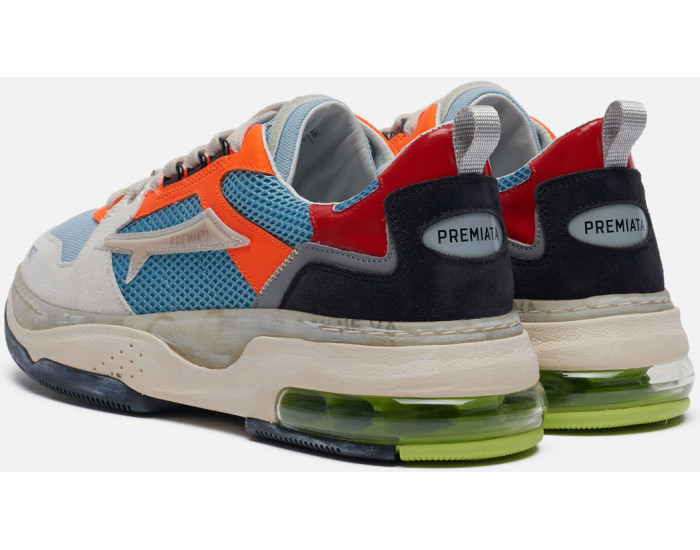 Premiata Drake 085 Серые с оранжевым