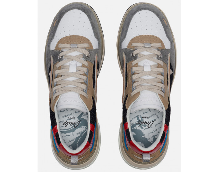 Premiata Drake 086 Серые с коричневым и черным