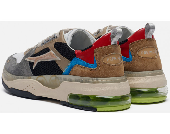 Premiata Drake 086 Серые с коричневым и черным