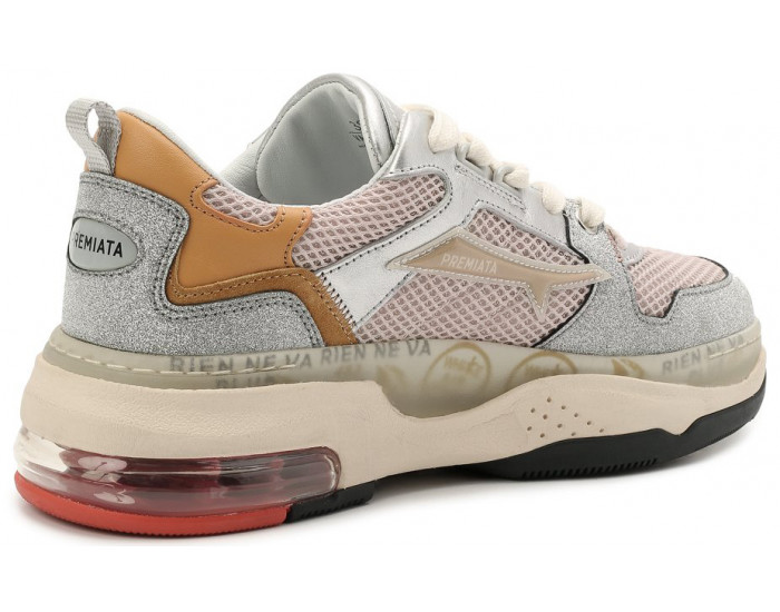 Premiata Drake 089 Серые с розовым