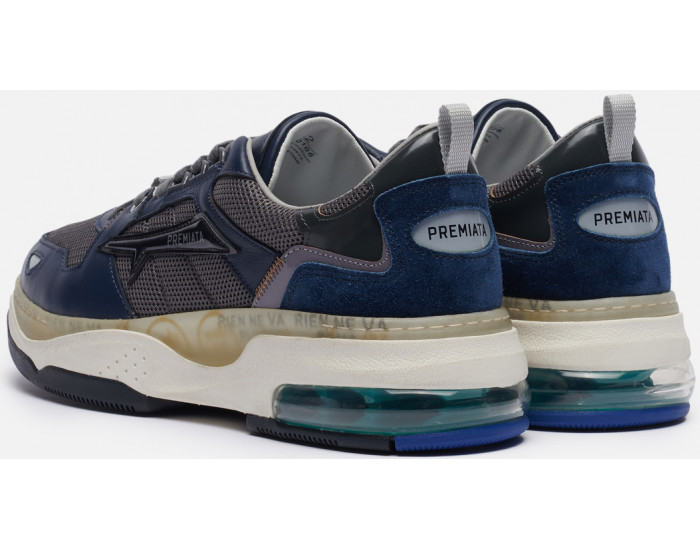 Premiata Drake 106 темно-синие с серым