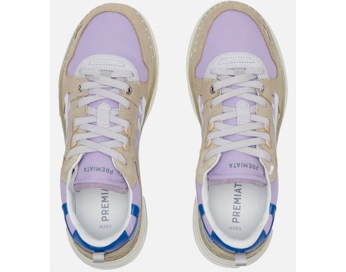 Premiata Drake 233 Сиреневые с бежевым