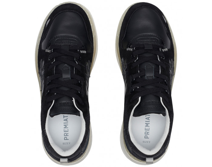 Premiata Drake 264 Черные с белым женские