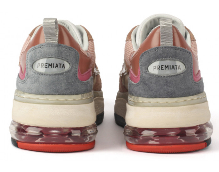 Premiata Drake Серые с коричневым женские