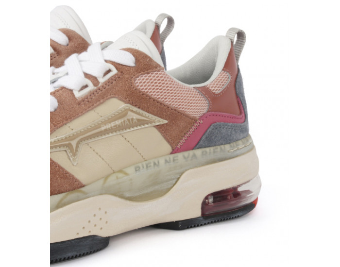 Premiata Drake Серые с коричневым женские