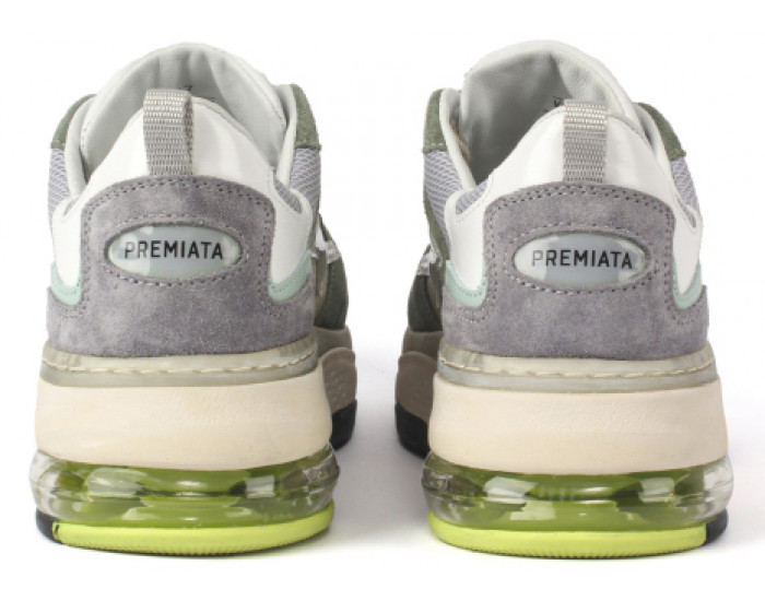 Premiata Drake Серые с зеленым женские