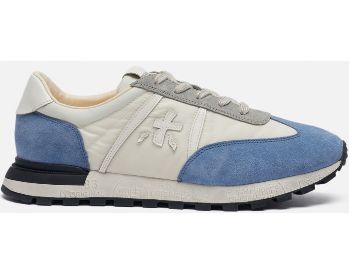 Кроссовки Premiata John Low 5181 White Blue спортивные