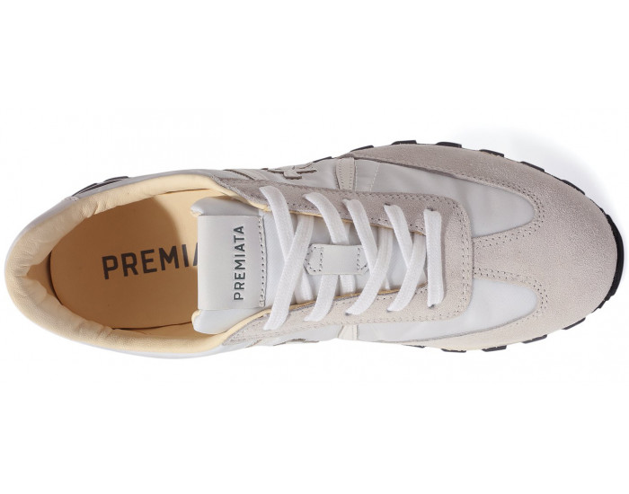 Кроссовки Premiata John Low D White Grey спортивные