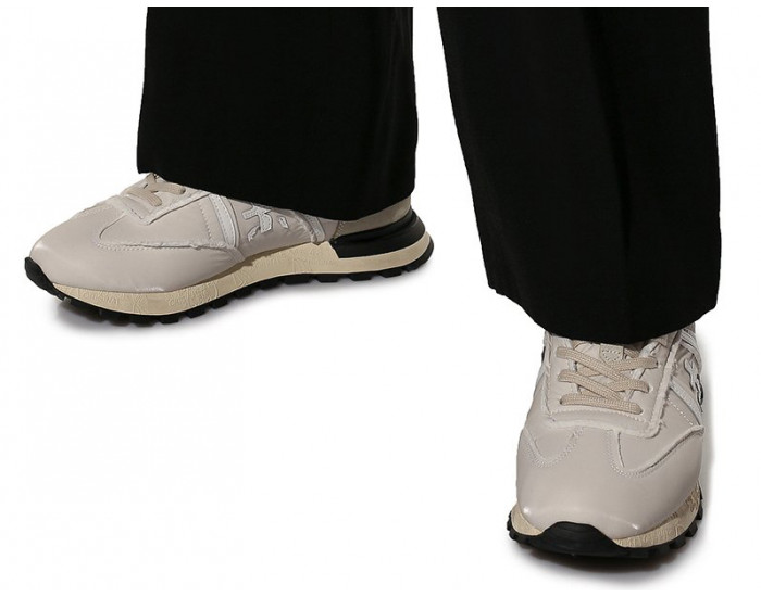 Кроссовки Premiata John Low D Grey женские с мехом