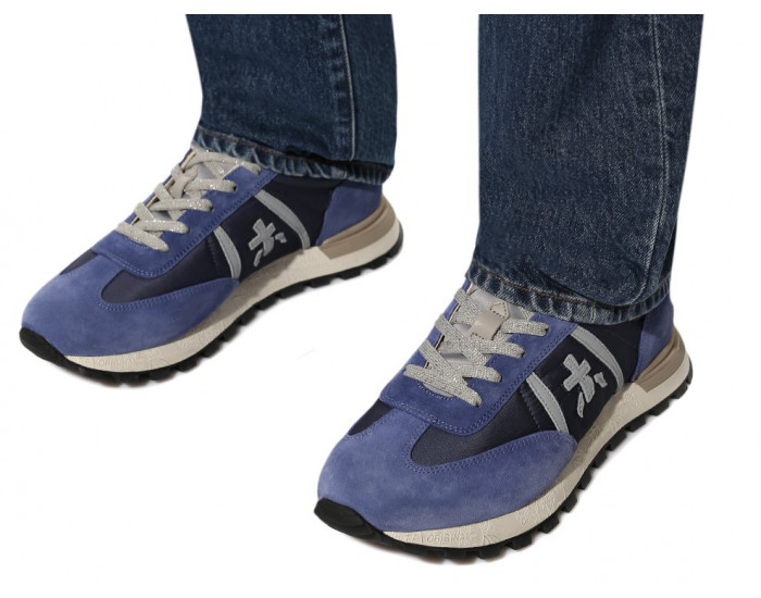 Кроссовки Premiata John Low D Blue Black спортивные