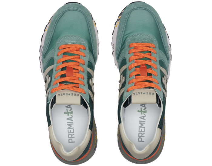 Premiata Lander 4588 зеленые с оранжевым