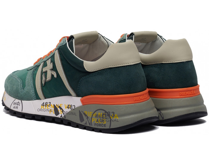 Premiata Lander 4588 зеленые с оранжевым