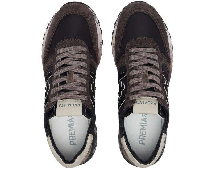 Кроссовки Premiata Lander 4951 темно-коричневые