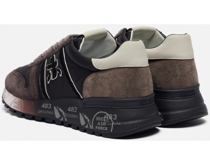 Кроссовки Premiata Lander 4951 темно-коричневые