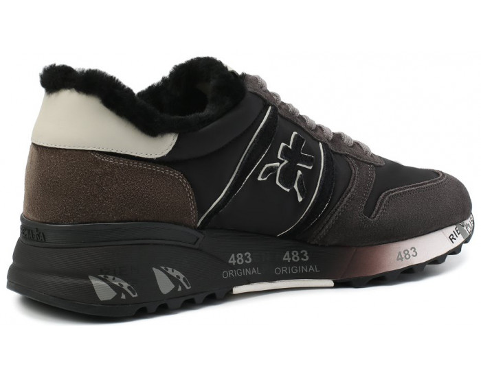 Premiata Lander 5090 Коричневые мужские утепленные с мехом