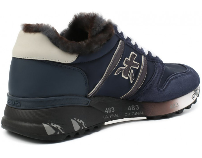 Premiata Lander 5091 Синие мужские утепленные с мехом