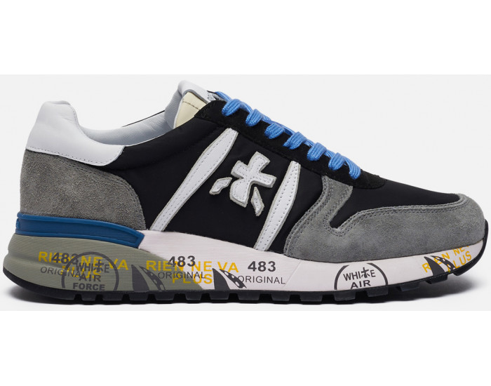 Premiata Lander 5196 Черные с серым