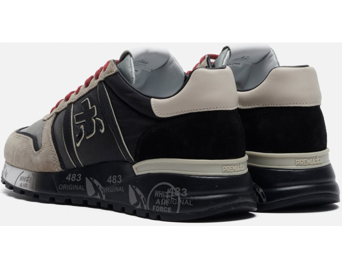 Кроссовки Premiata Lander 5362 Серые с черным мужские